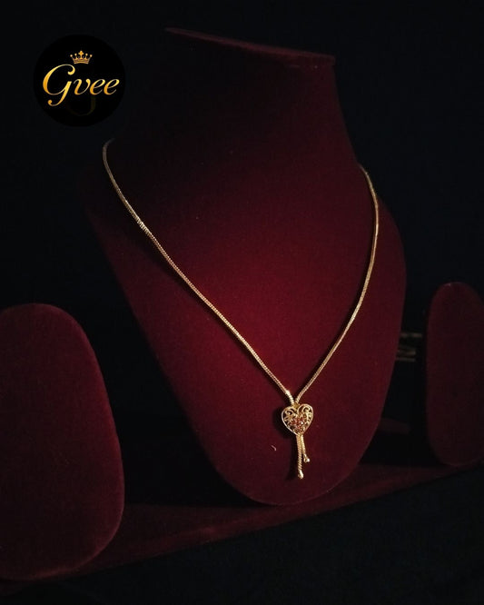 Gold Plated Heart Chain