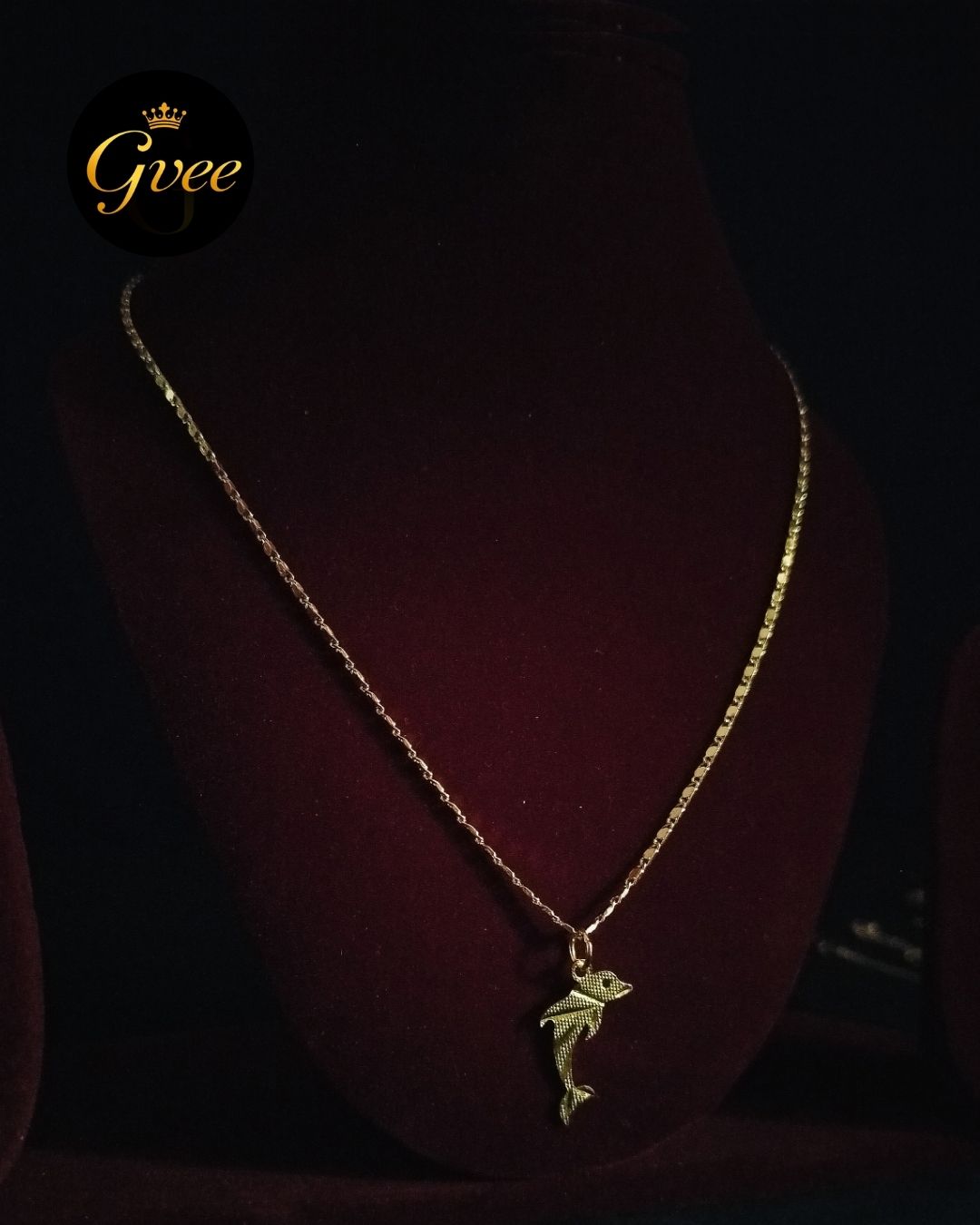 Gold Plated Dolphin Chain