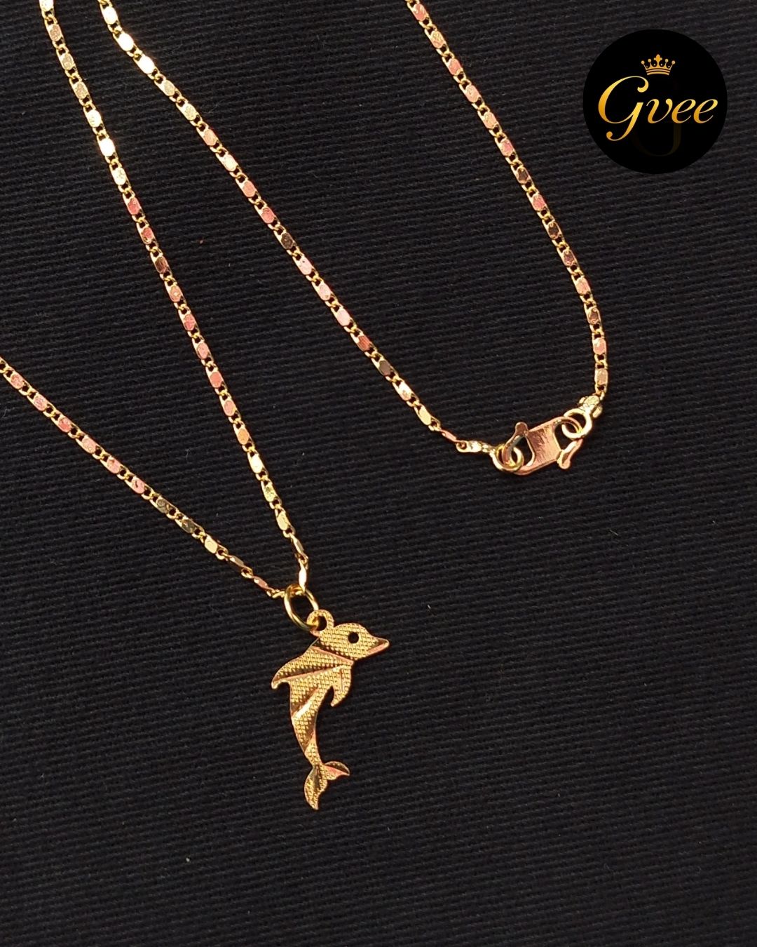 Gold Plated Dolphin Chain